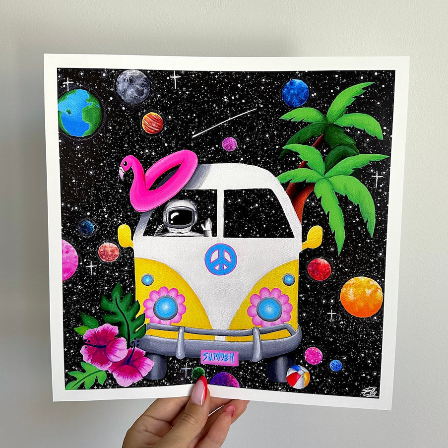 Impression Fine Art de l’œuvre originale « Voyage en Van d’été »