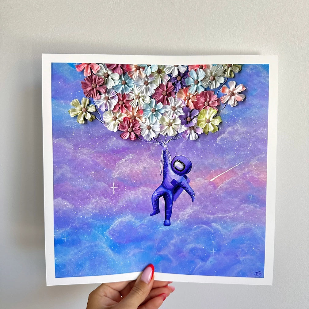 Impression Fine Art de l’œuvre originale « Le bouquet volant »