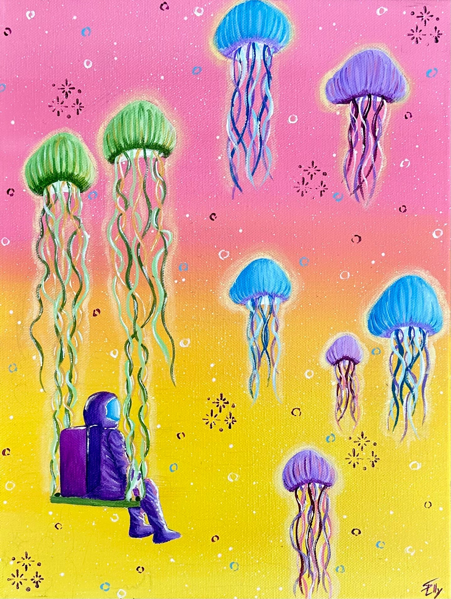 Ciel médusé sous la mer